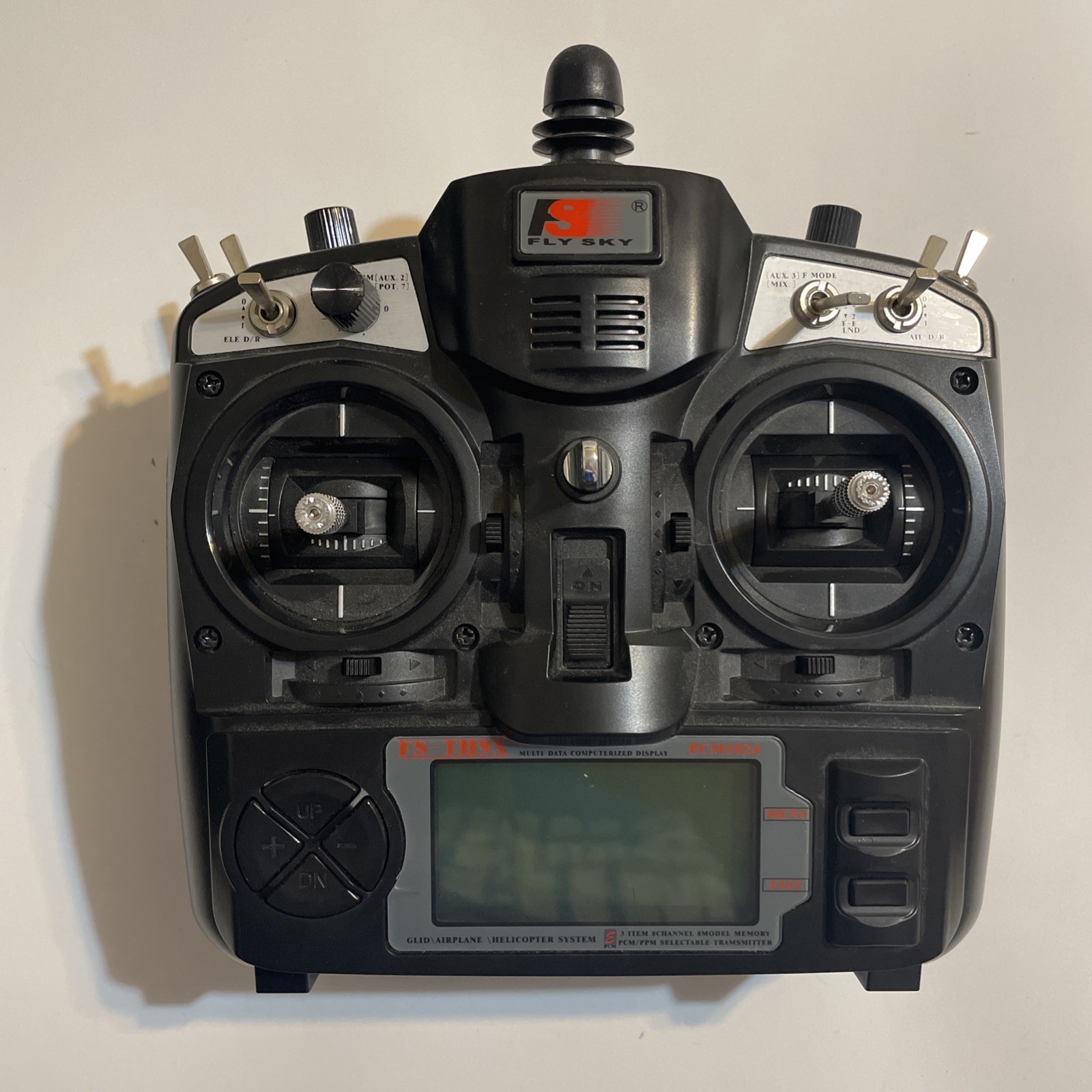 Fly Sky Airplane Drone Controller FS-TH9X PCM1024 Transmitter 2.4GHz *read*