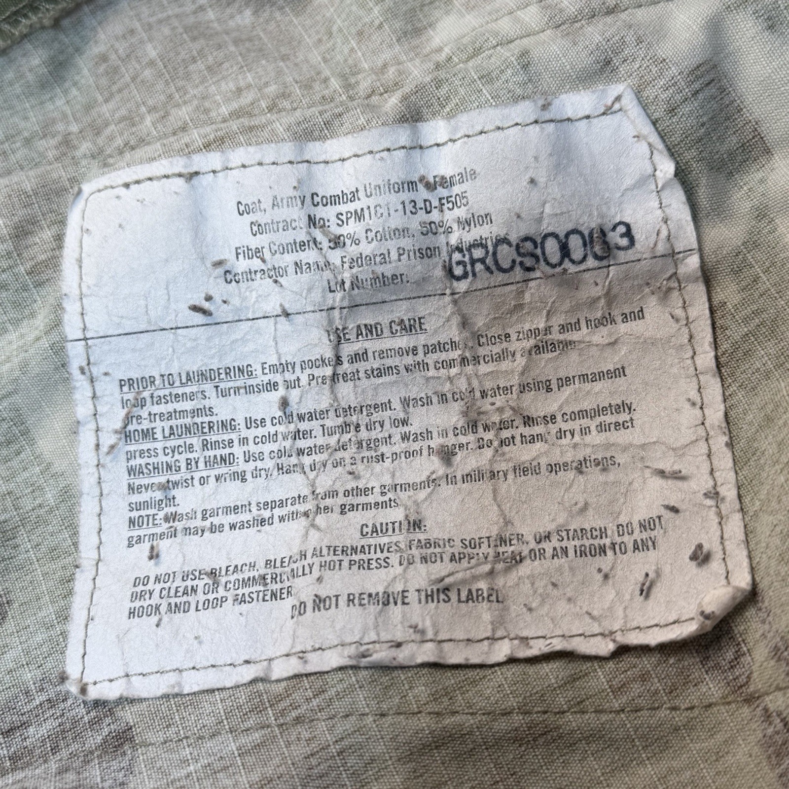 US Army OCP Multicam Combat Uniform Coat Jacket 33 Short Permethrin Treated ACU