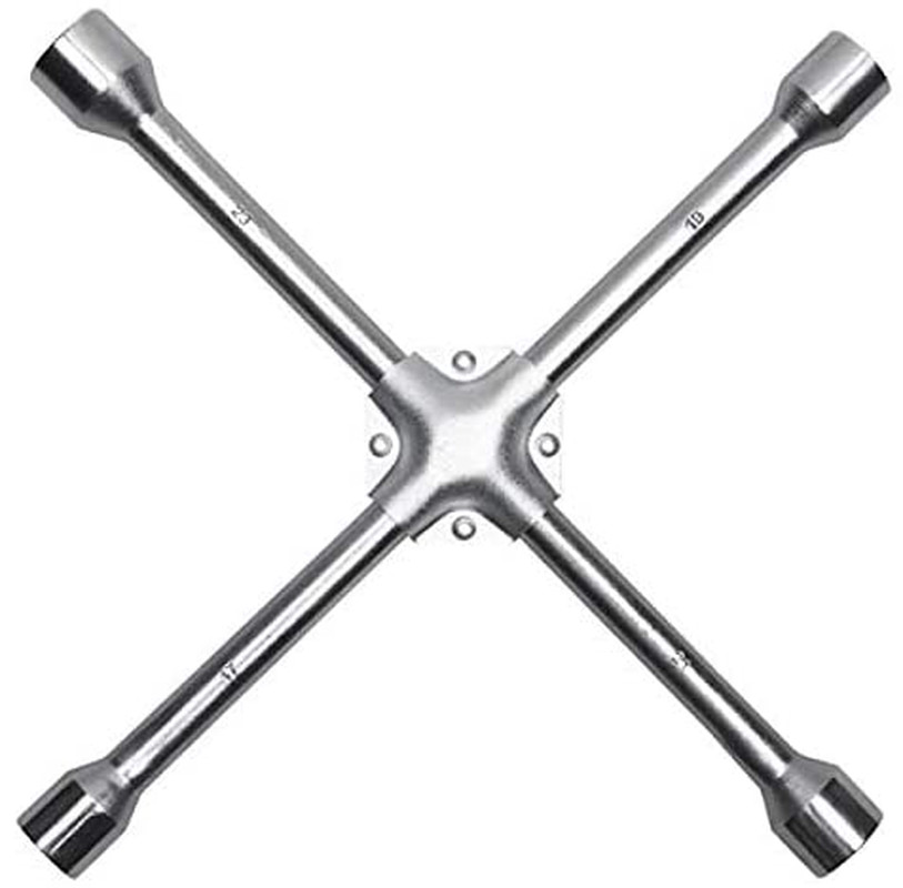 4 Way Lug Wrench Universal Car Tire Changing Repair Tool Cross Steel Wheel Nut
