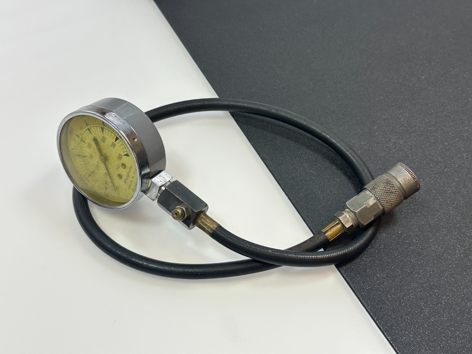 🇺🇸 Snap On Tools USA 800 PSI Diesel Kilopascal Compression Tester Gauge MT33B