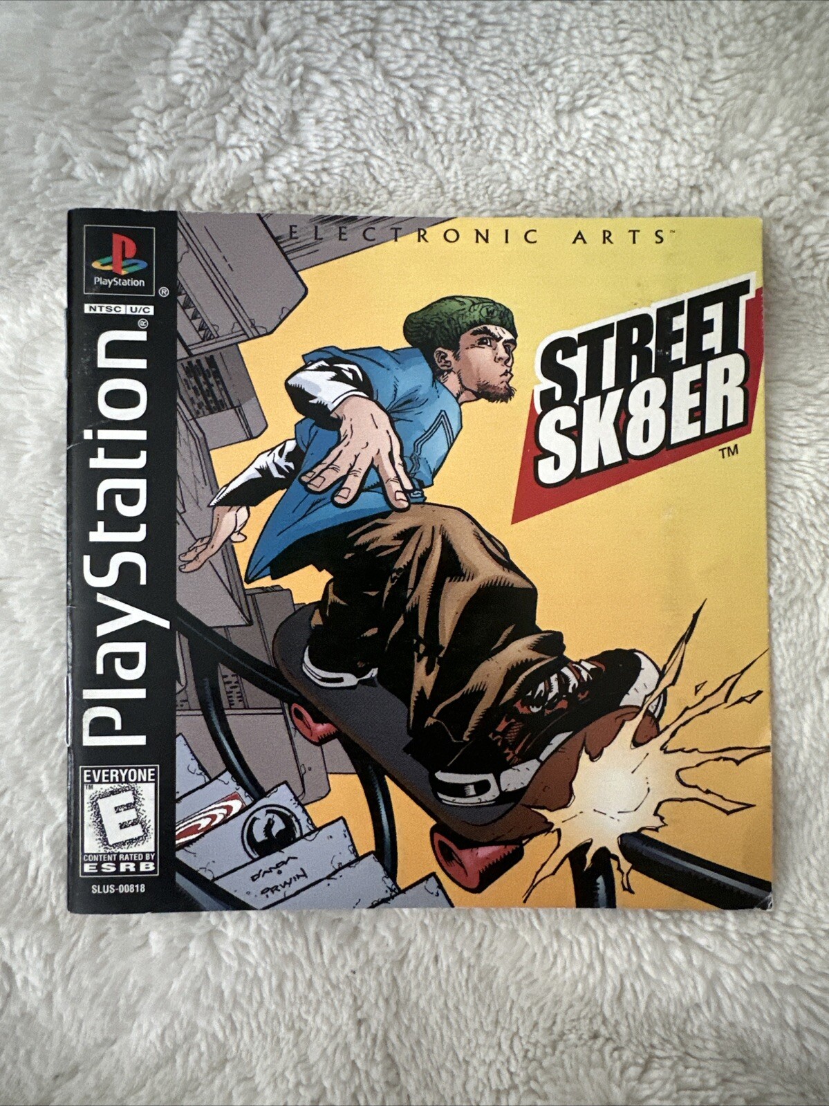 PlayStation 1 PS1 Manual Only Street Sk8er