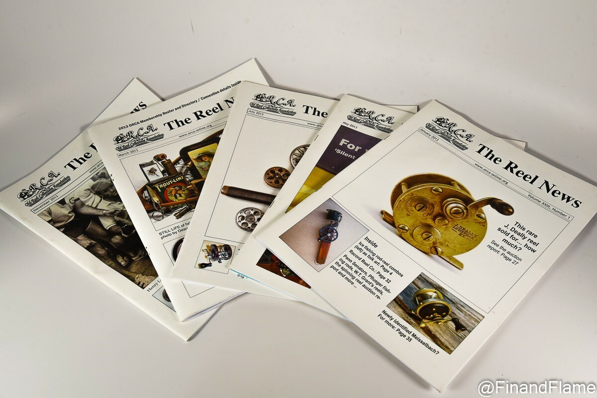 Old Reel Collectors Club Magazine 2013 Reel News Lot ORCA KW90