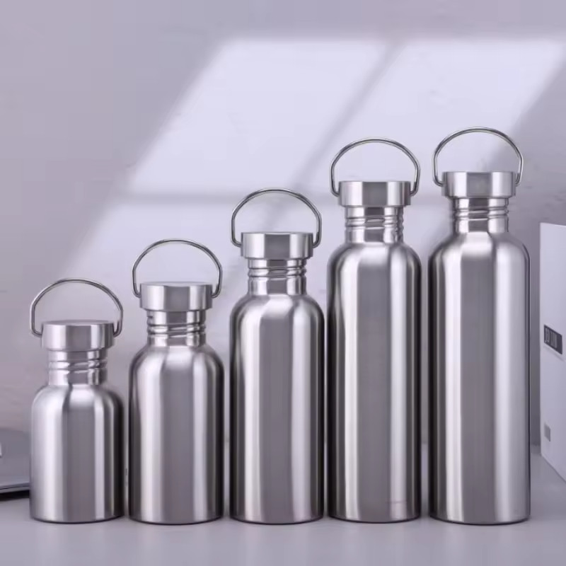 500/750/1000ml Stainless Steel Water Bottle, Big Mouth, Vacuum Flask for Sports