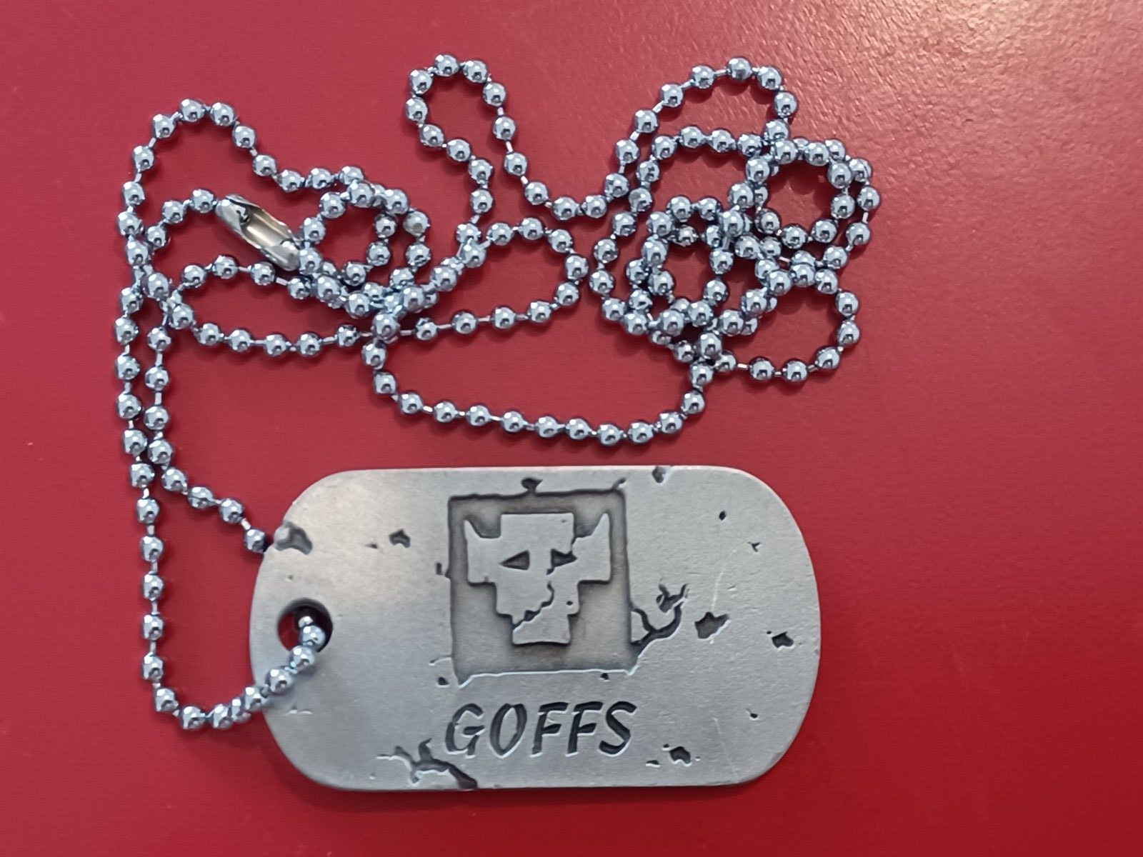 Ork Goffs Dog Tag-OOP-Metal 'Ardwear-Battlegear-Bulldog-Gorkamorka-Warhammer 40k