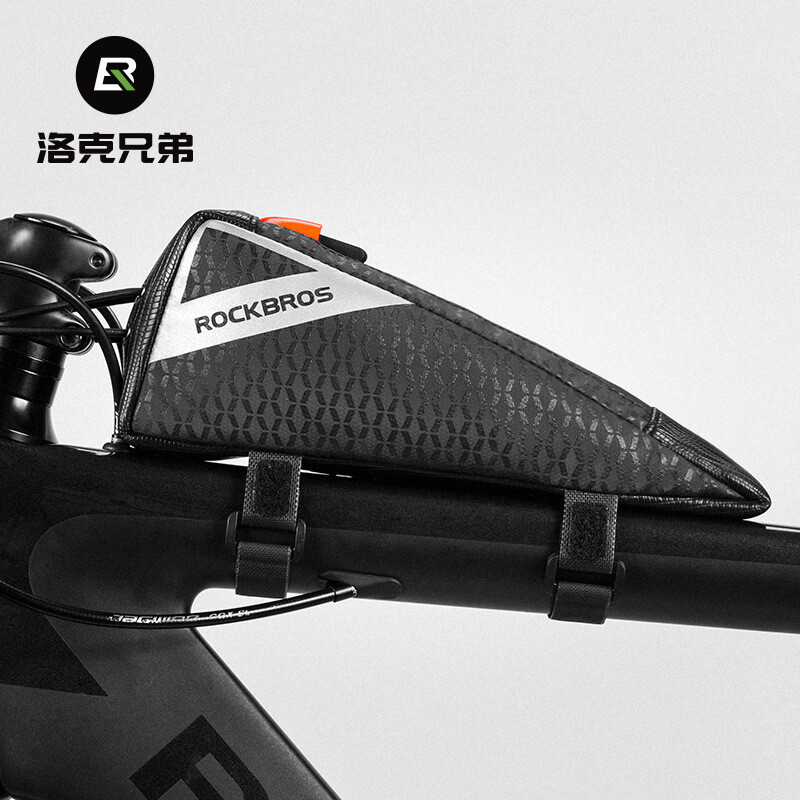 ROCKBROS Triathlon Bag Top Tube Bag Bike Bag Race Triangle Storage Bag