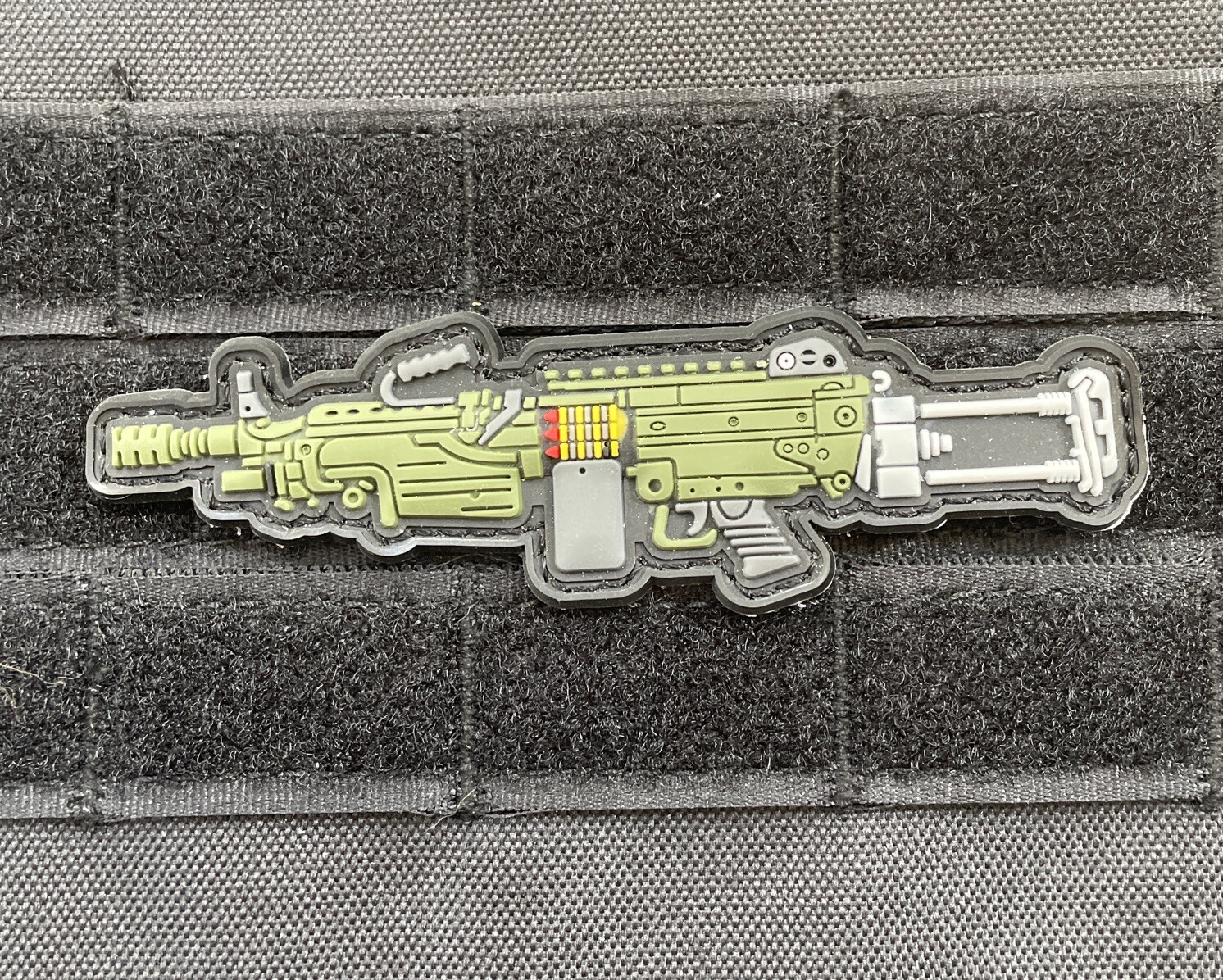 M240 Bravo Machine Gun Weapon Tactical Morale Patch PVC
