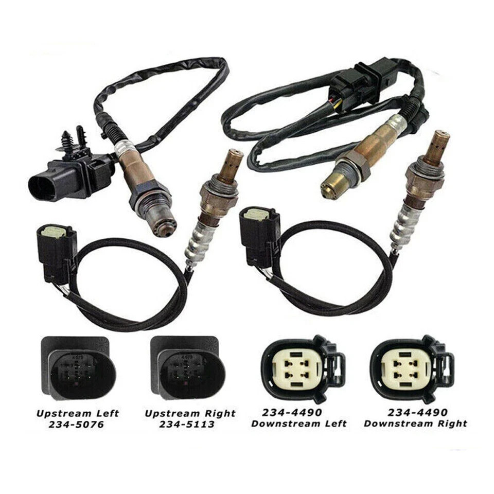 4pc Oxygen Sensor Up+Downstream for Ford F-150 3.5L V6 Turbo 2011 2012 2013 2014
