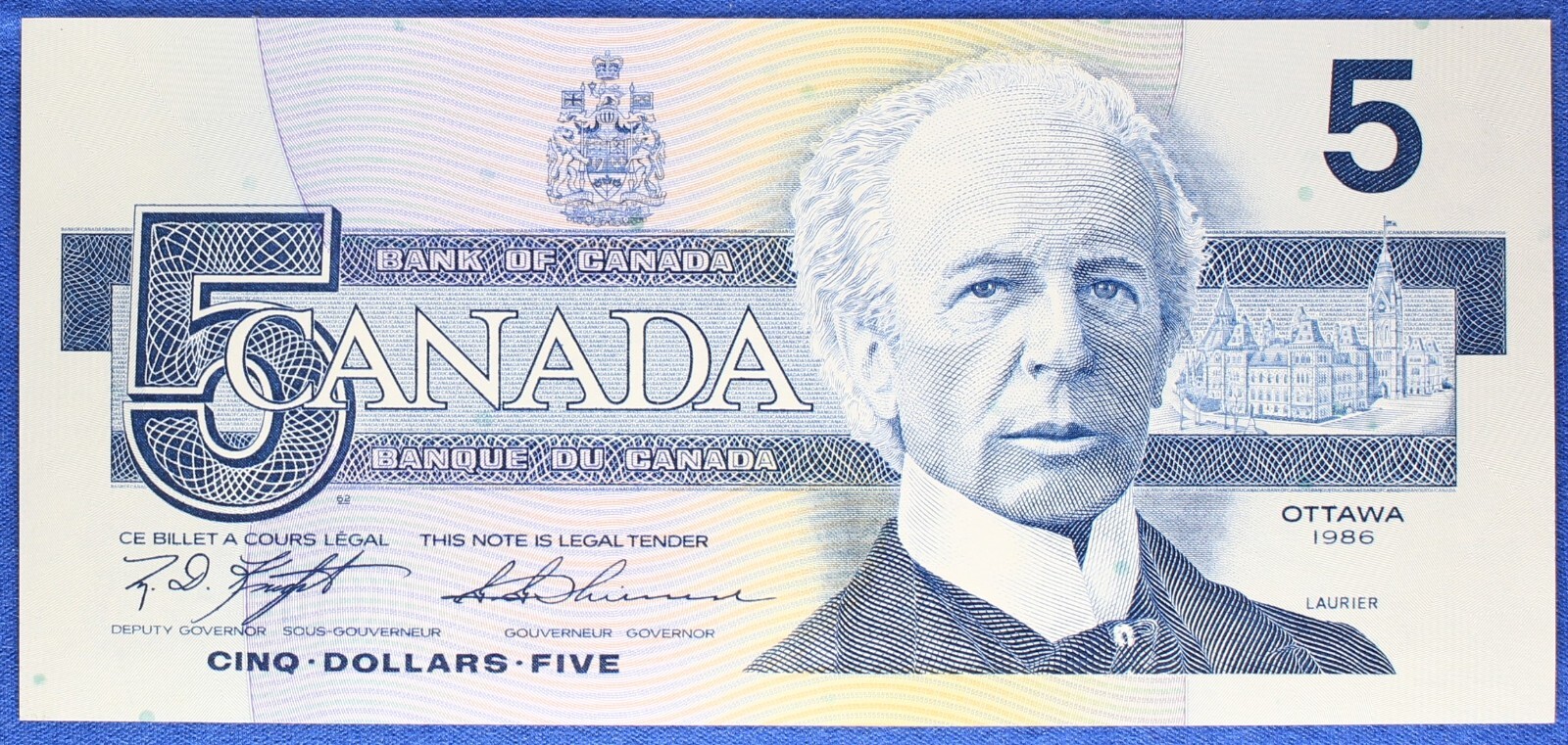 Canada 1986 - $ 5 - BC-56d - Knight-Thiessen - Estimated UNC-Choice