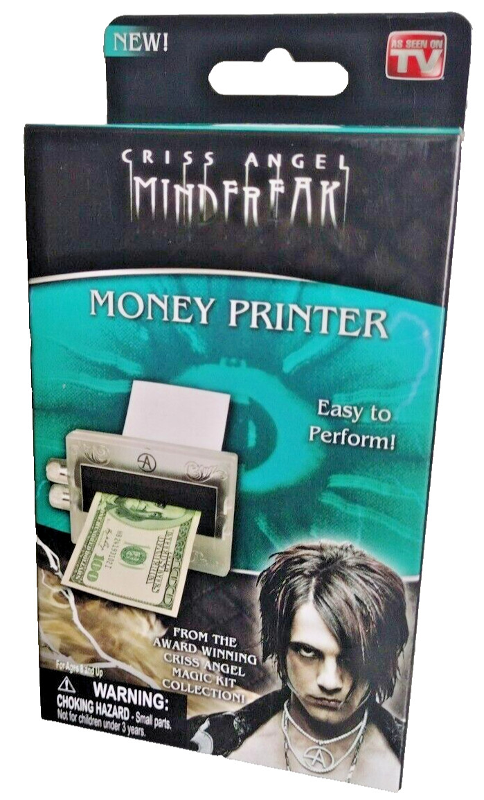 Criss Angel Mindfreak - Money Printer Magic Trick Set - AS SEEN ON TV