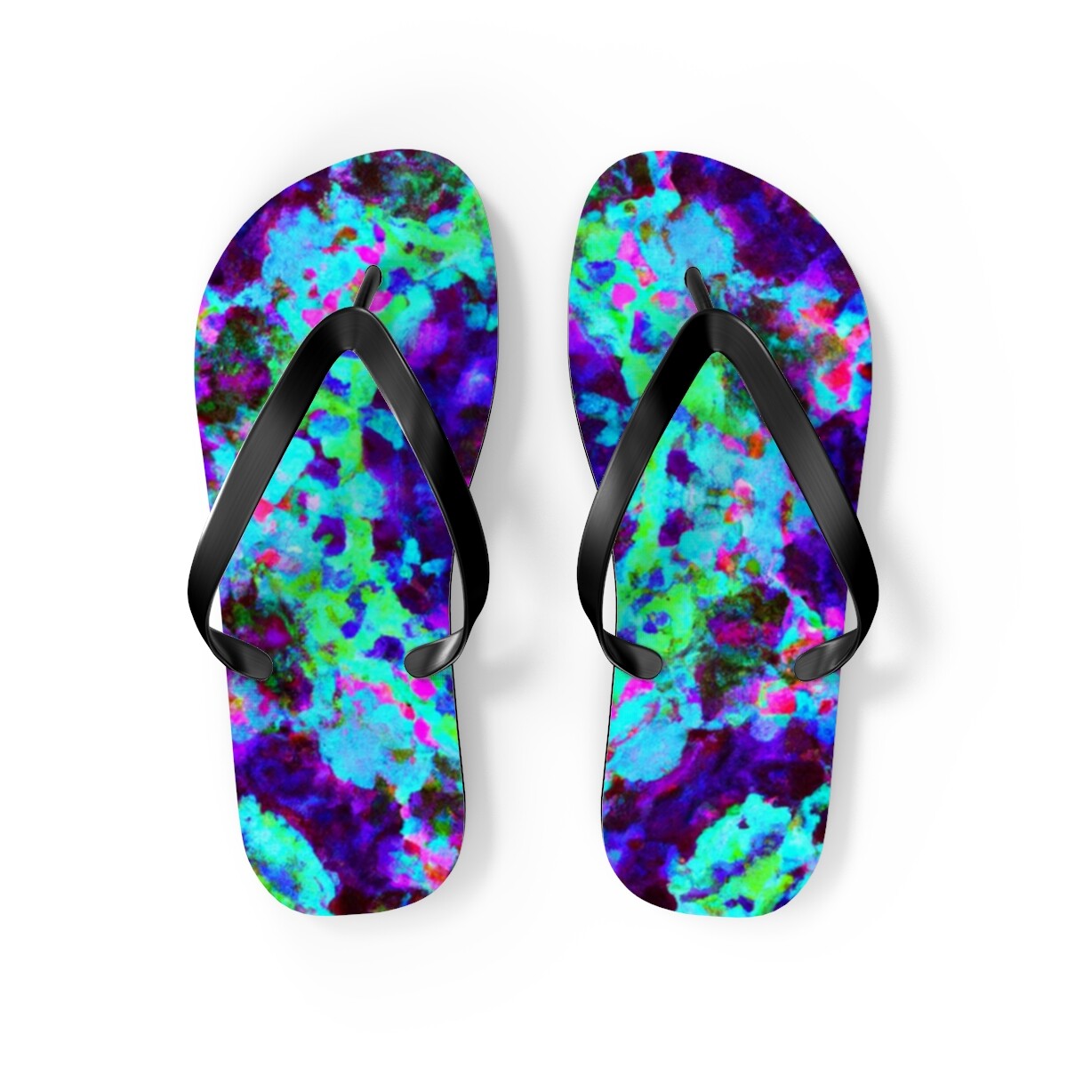 Hattie Leighton- Psychedelic Trippy Flip Flop Beach Sandals