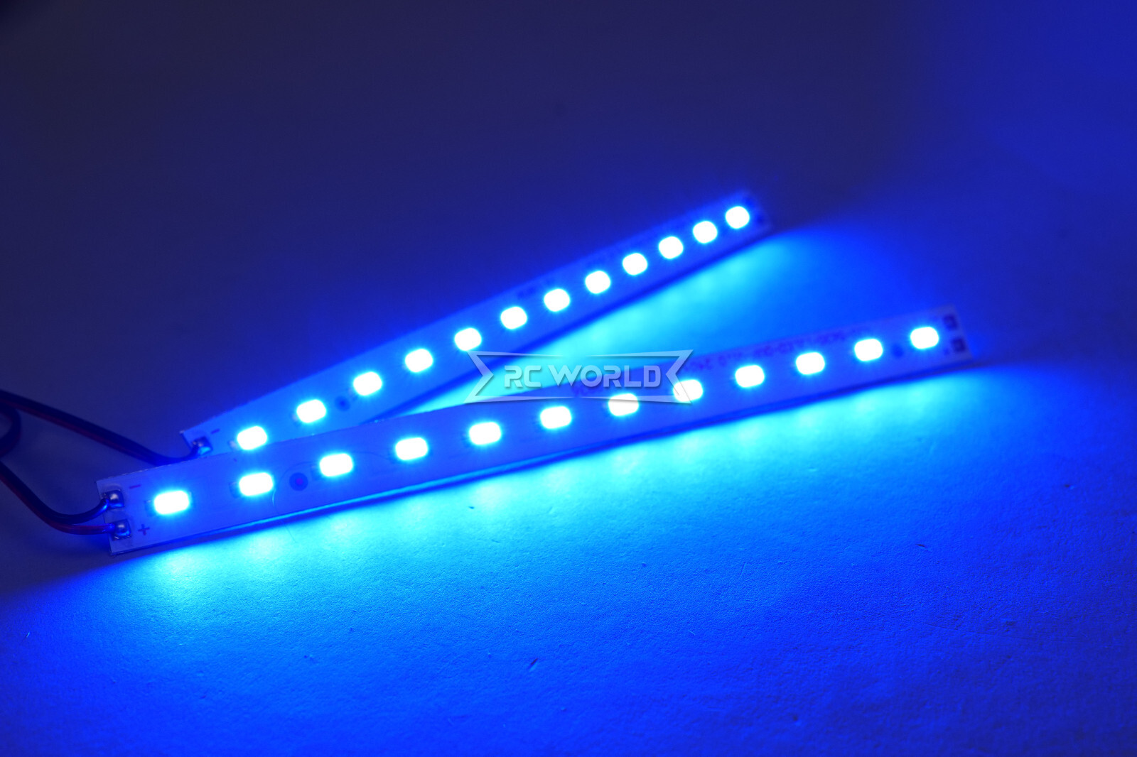 RC CHASSIS LED Light Strip 24 LED Cree High Power Metal (2) Strips -GREEN-