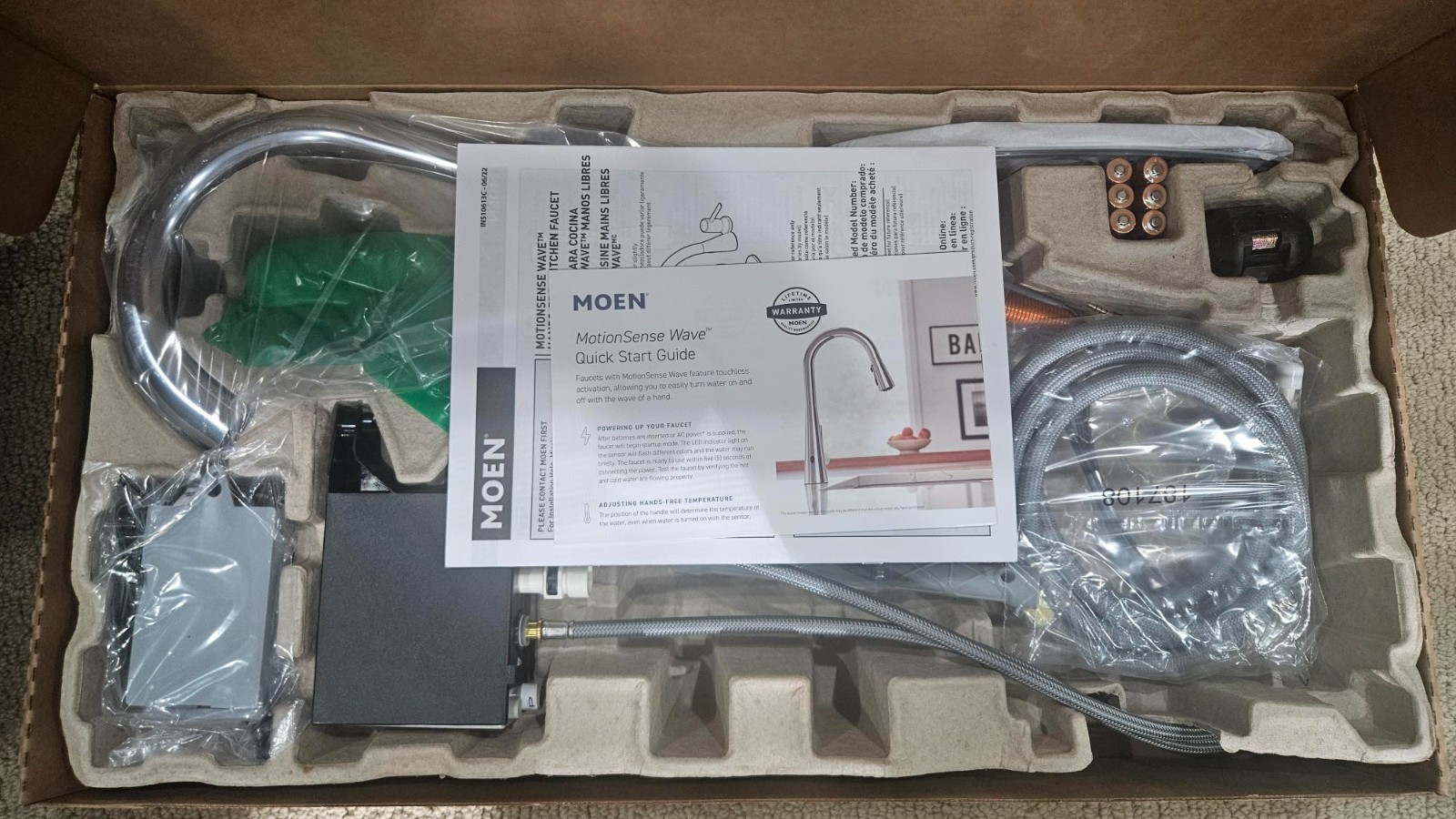 Moen 7594EWC Arbor MotionSense One-Handle Pulldown Kitchen Faucet - Chrome