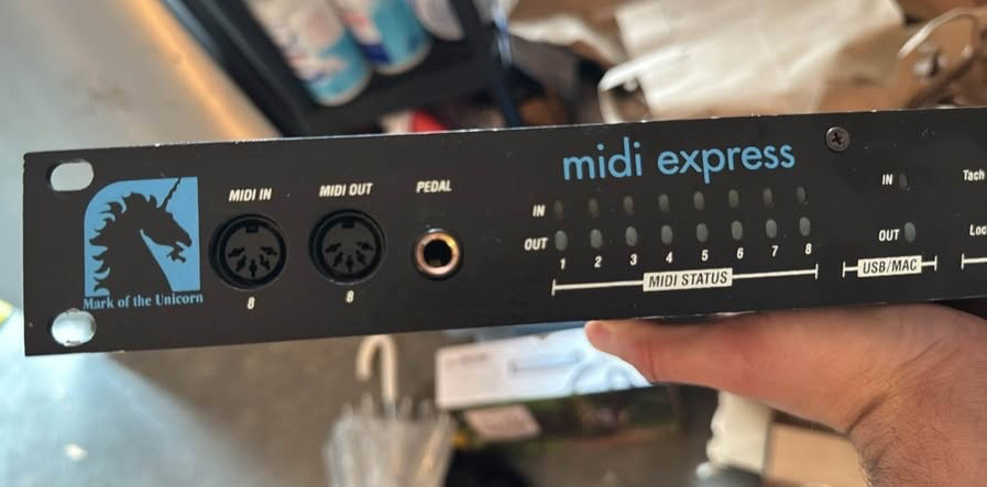 MOTU MIDI Express XT USB 8x8 MIDI Interface Rack Mount Untested AS-IS