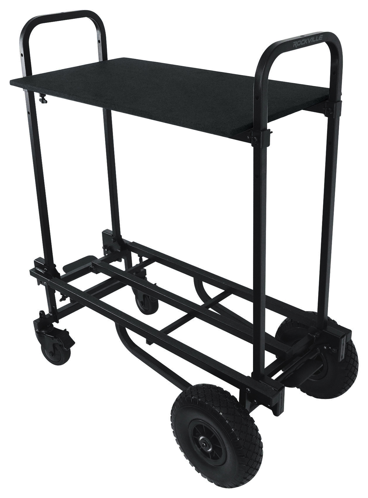 ROCK CART OFF-ROAD DJ Equipment Transport Roller Car + Top Shelf Attachment