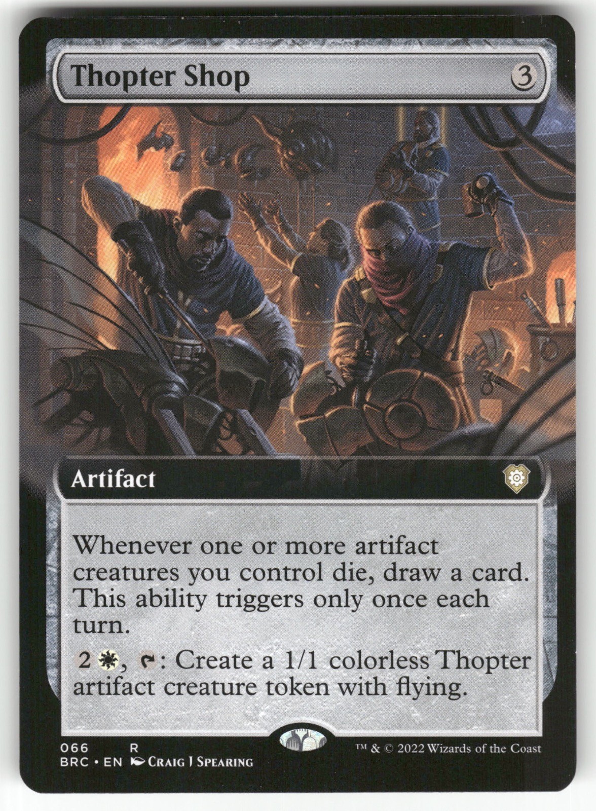 Thopter Shop (Extended Art) 66 Commander: The Brothers' War MTG NM