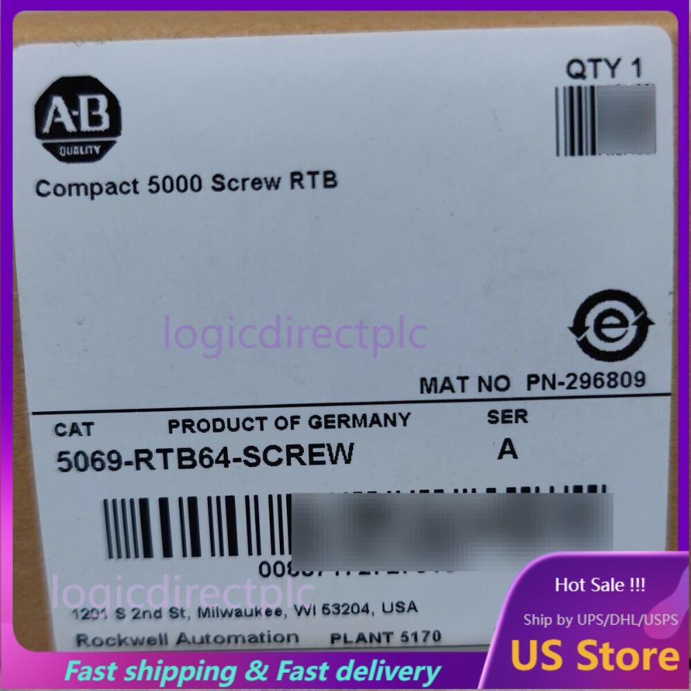 New Sealed AB 5069-RTB64-SCREW /A Compact 5000 Screw RTB US Free Tax