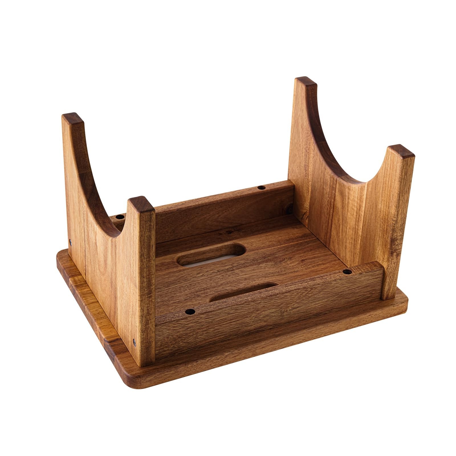 Wooden Step Stool, One Stools for Adults, 9'' Small Kitchen Wood Color
