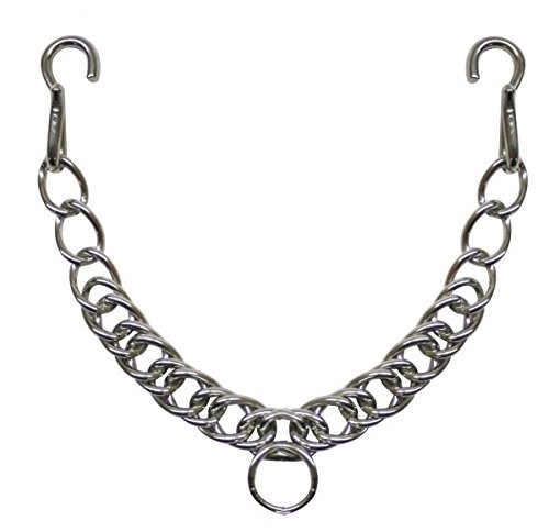 13" Stainless Steel English Curb Chain w/ Hooks