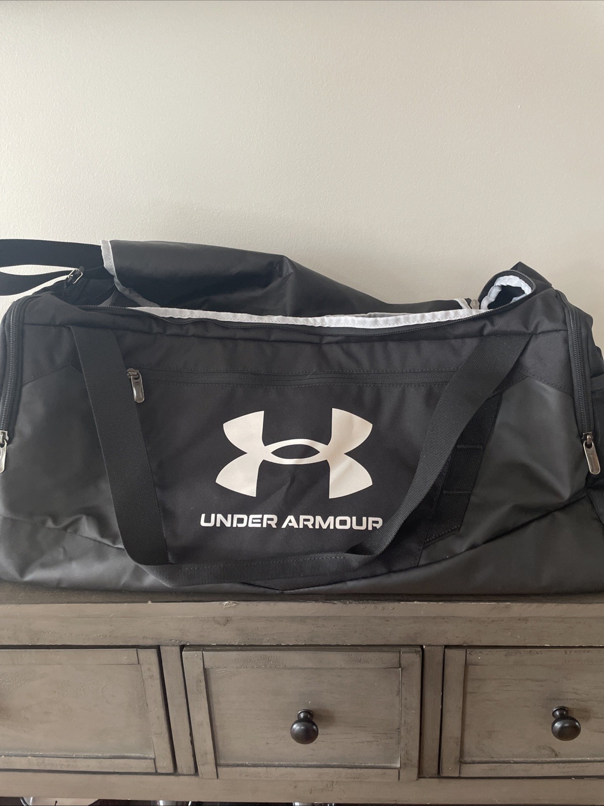 Under Armour Undeniable Duffel Bag Black Storm Logo Medium