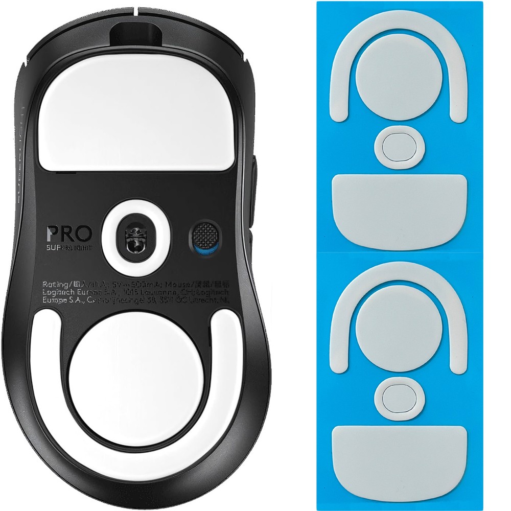 2X Rounded Curved Edges Mouse Feet Skates for Logitech G Pro X Superlight 2 DEX