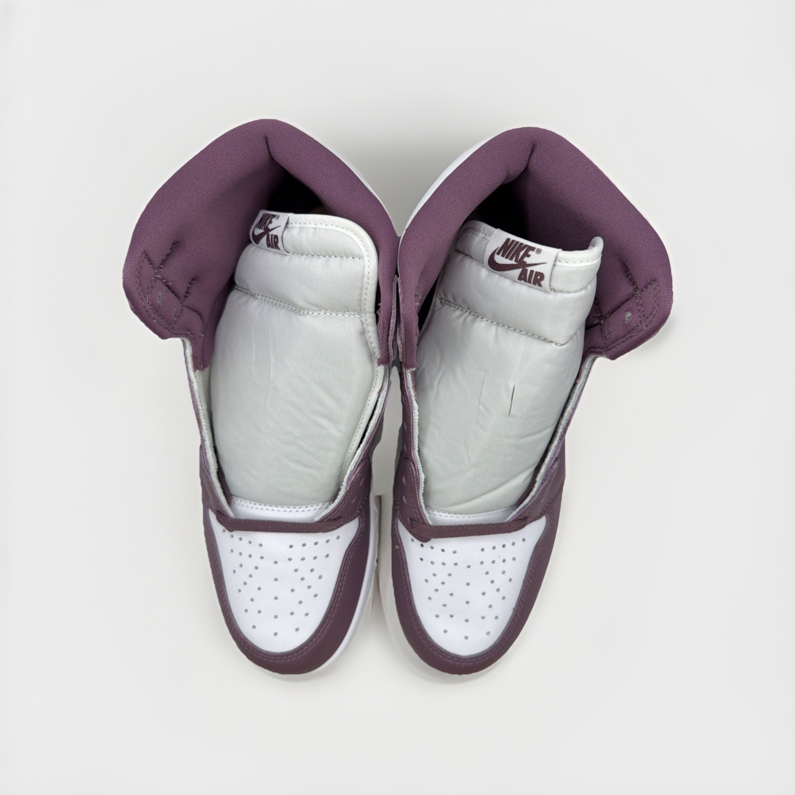 Nike Air Jordan 1 Retro High OG Shoes White Mauve DZ5485-105 Men's Size 10