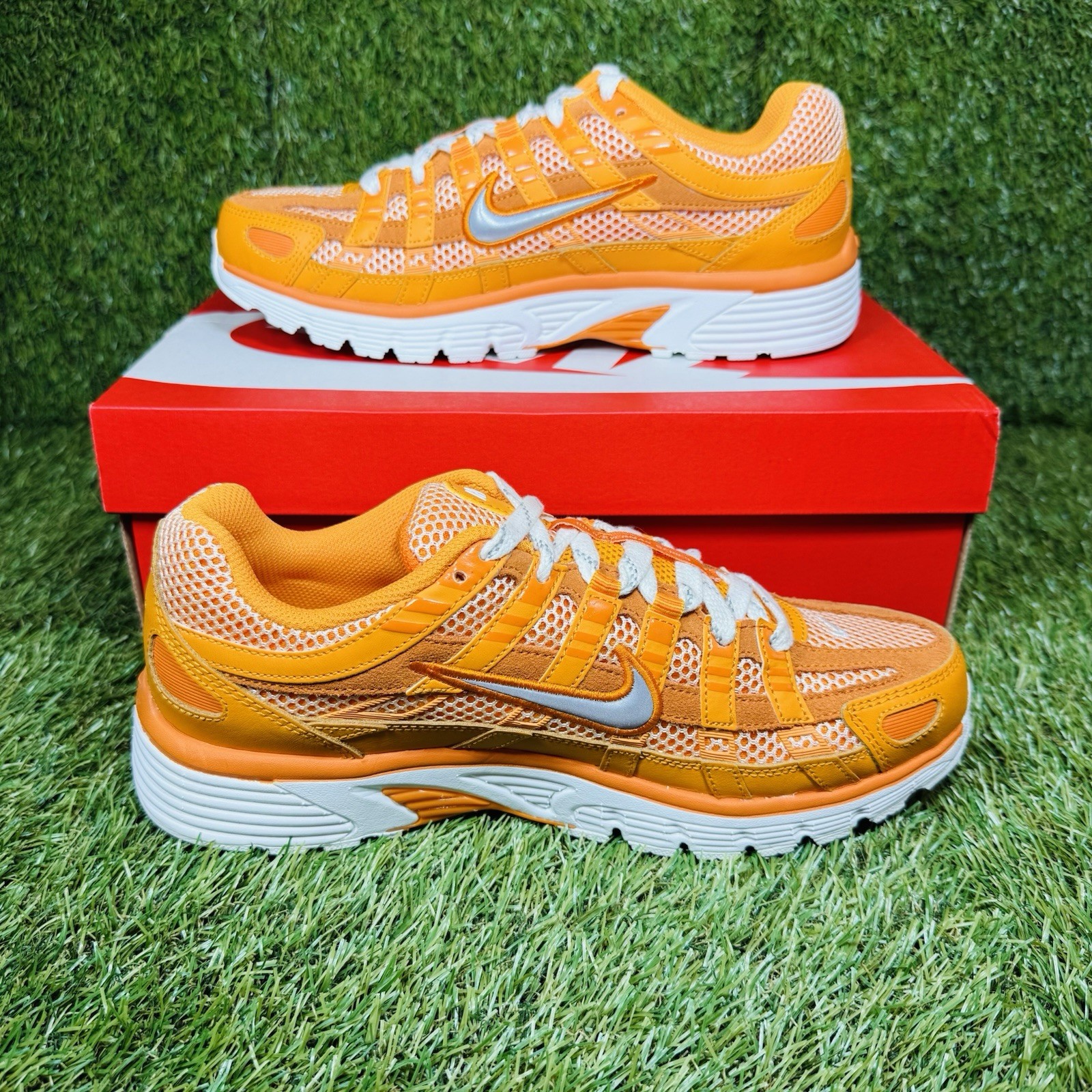 New Nike P-6000 Premium Kumquat Orange White  HQ3641-886 Mens Size 10.5