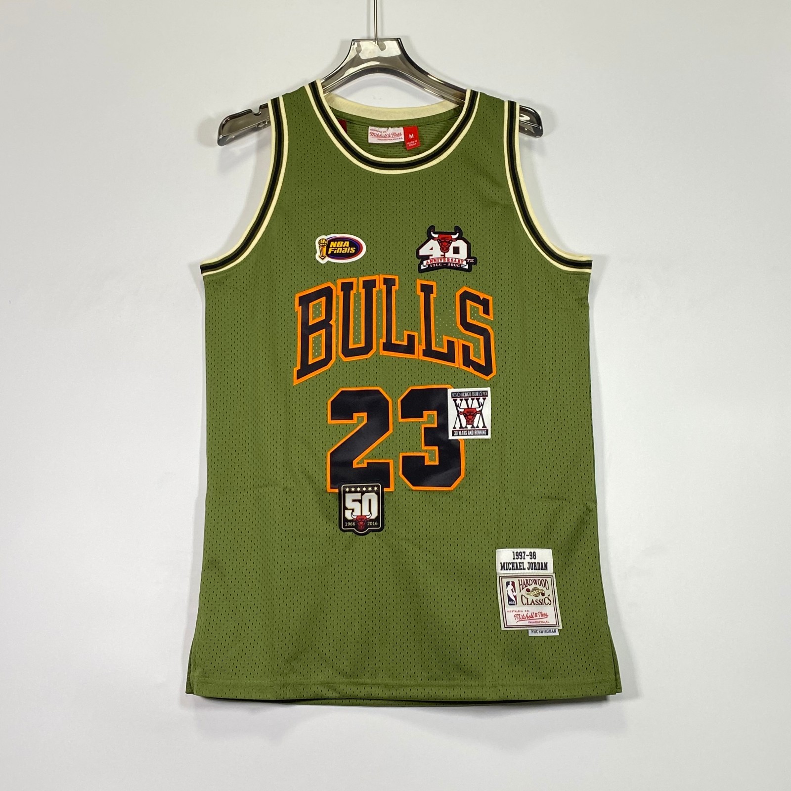 Michael Jordan #23 97-98 Season Finals Edition Retro Green