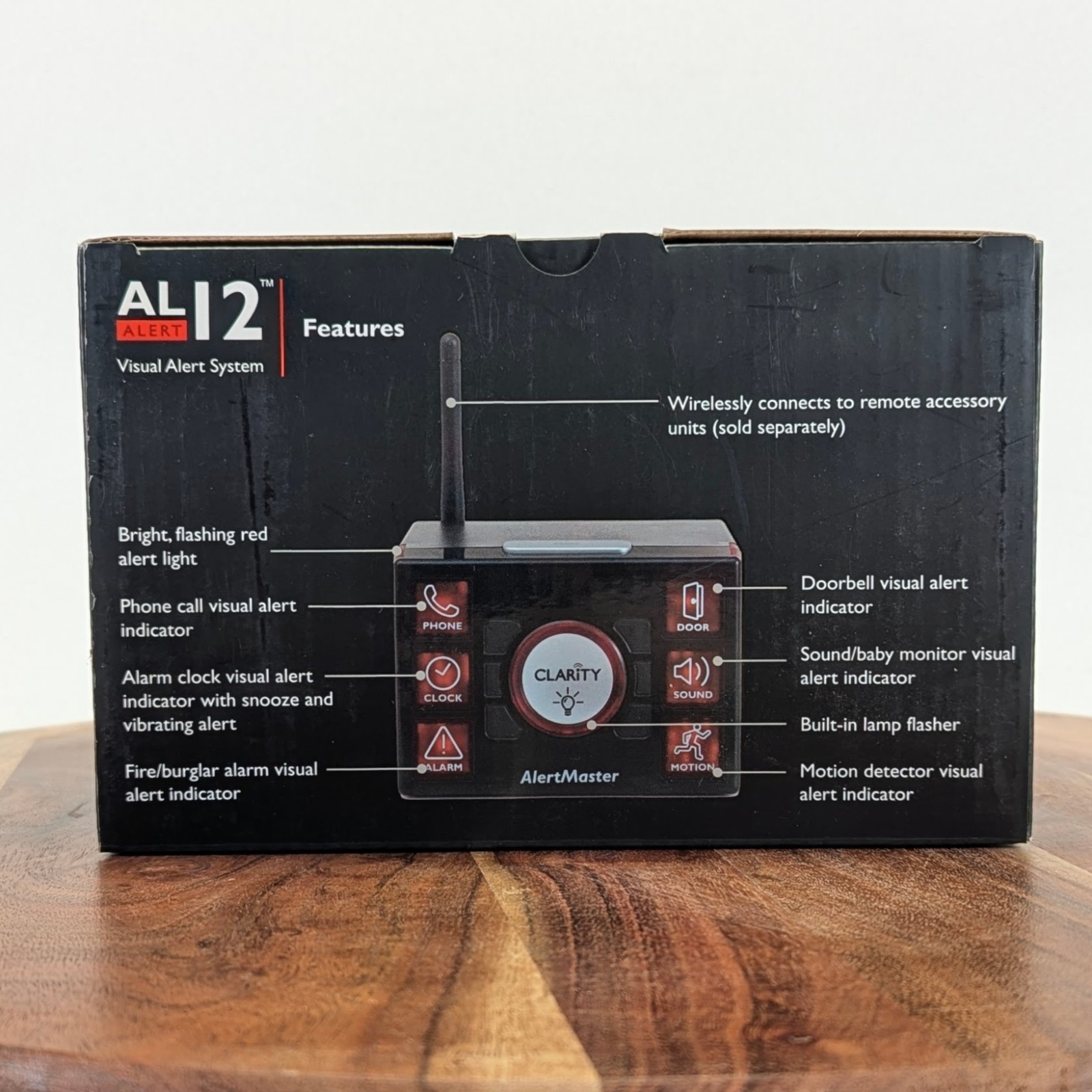 Clarity Alertmaster AL10 Alert System & 2 AL12 Motion Detect Visual Receivers