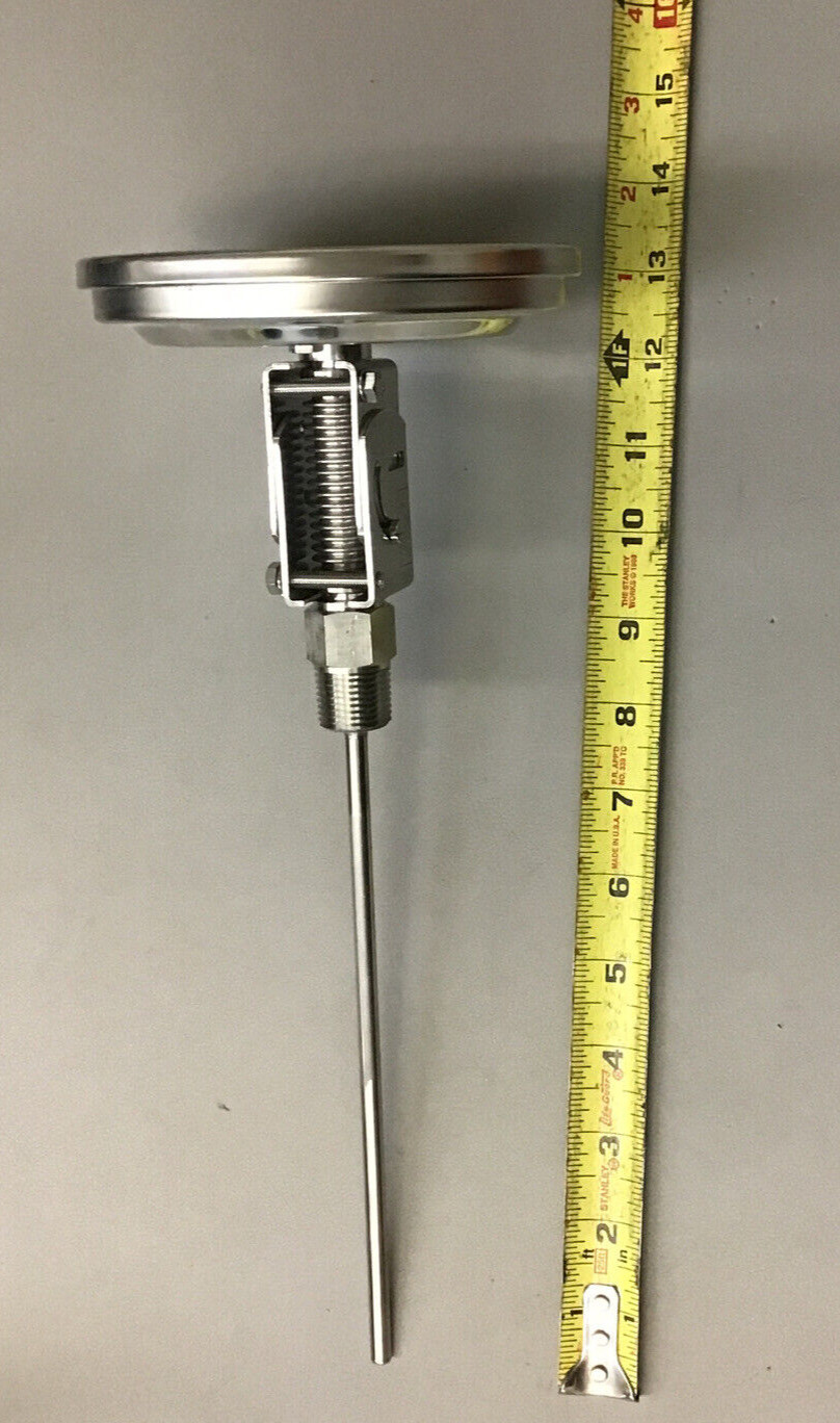 Wika TG53 Bimetal Thermometer 5in 8-1/2in 200-1000f 1/2in NPT (r22)