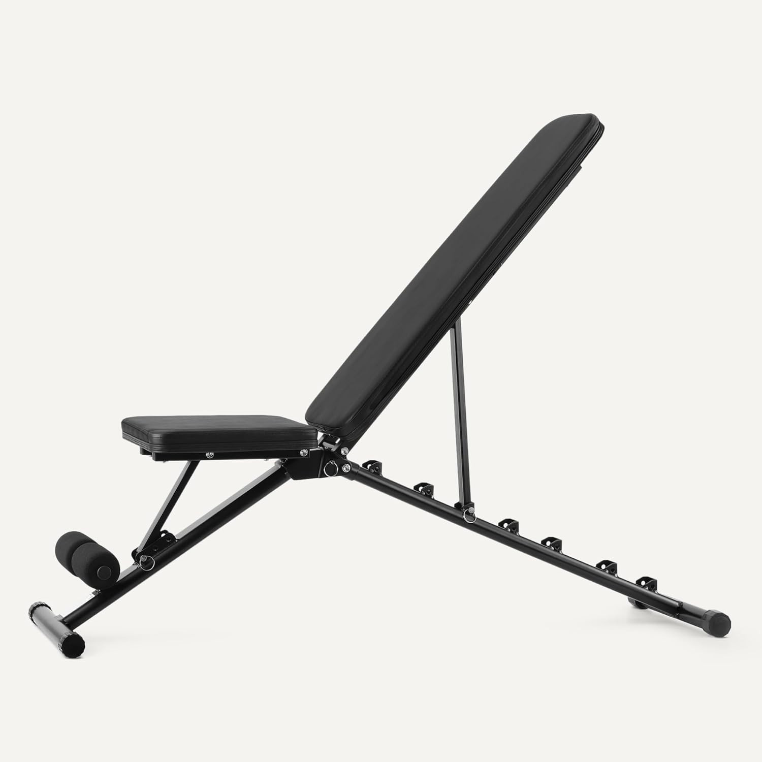Amazon Basics Adjustable Workout Weight Bench Press, Foldable for Home Gym, Blac