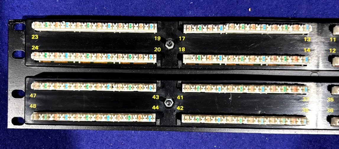 ORTRONICS 2U CAT 5E 48 Port Rack Mount Panel
