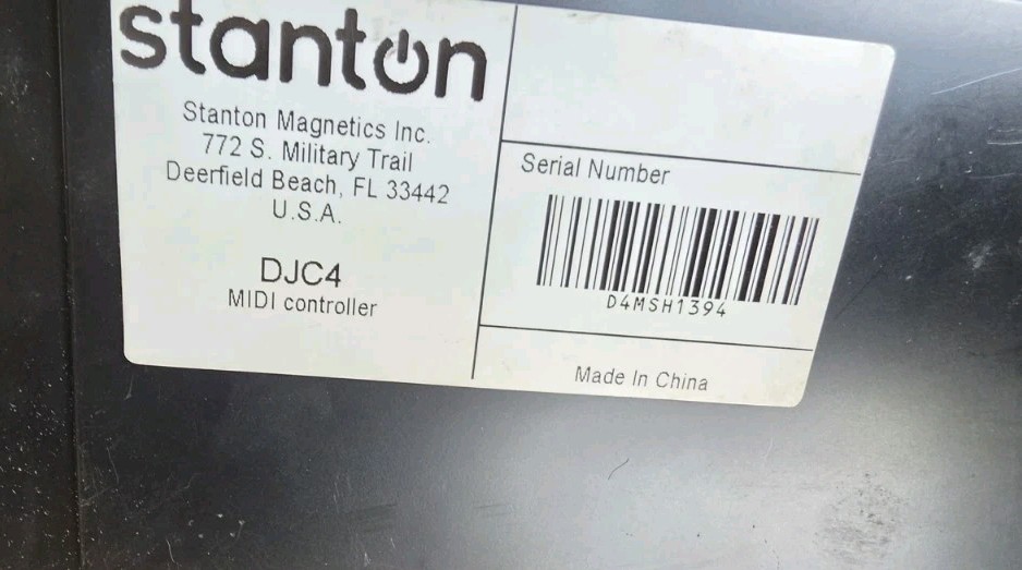 Stanton SCS.4DJ Digital DJ Mix Station DJC4 MIDI Controller
