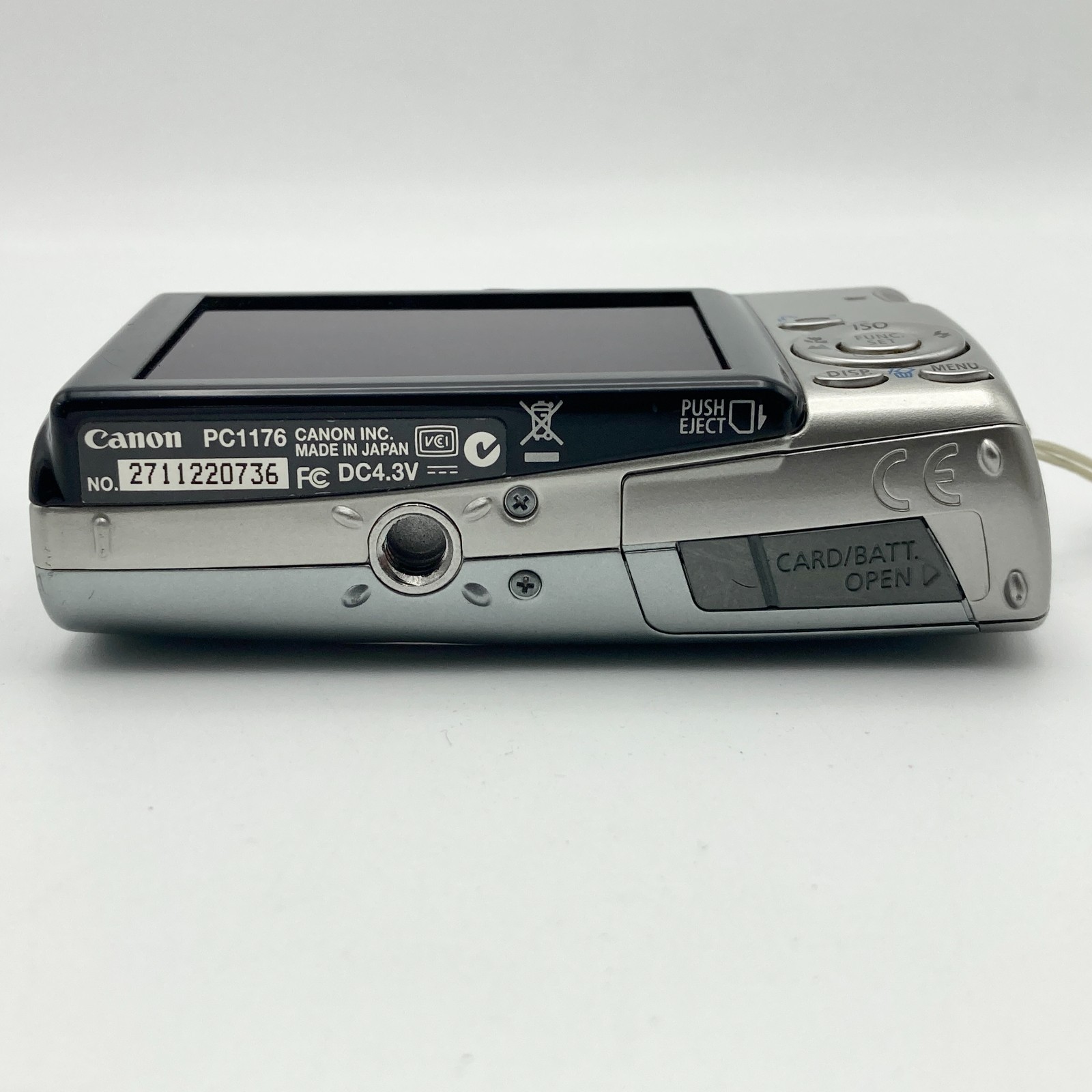 Canon IXY DIGITAL 800 IS PC1176 Digital Camera Silver