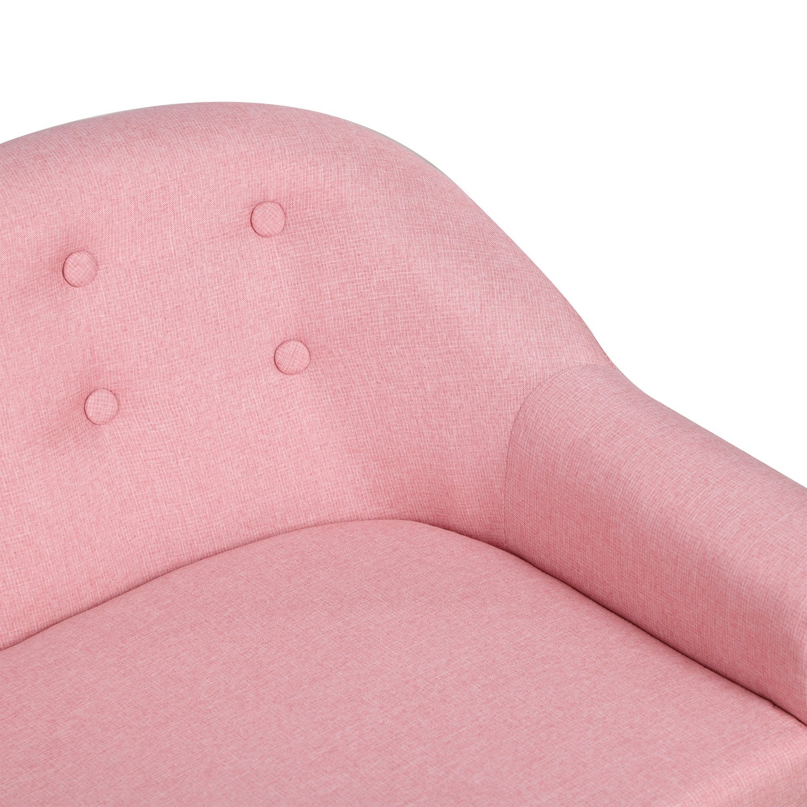 2-Seat Kids Sofa Chair Upholstered Couch Linen Fabric for Toddlers Ages 3-6 Year