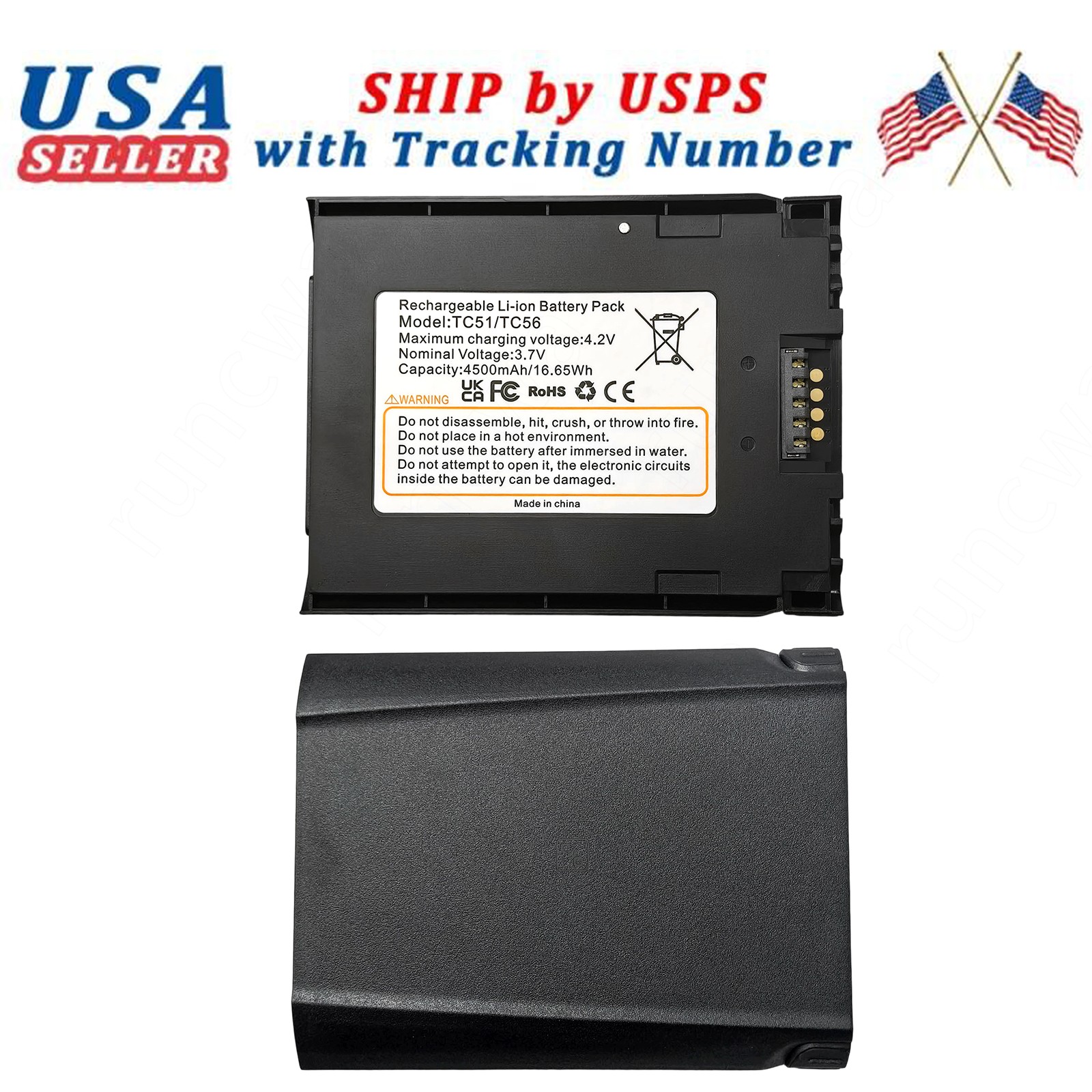 New Battery For Zebra TC51 TC56 TC57 TC510K TC52 TC52X TC520L TC51HC TC57HO