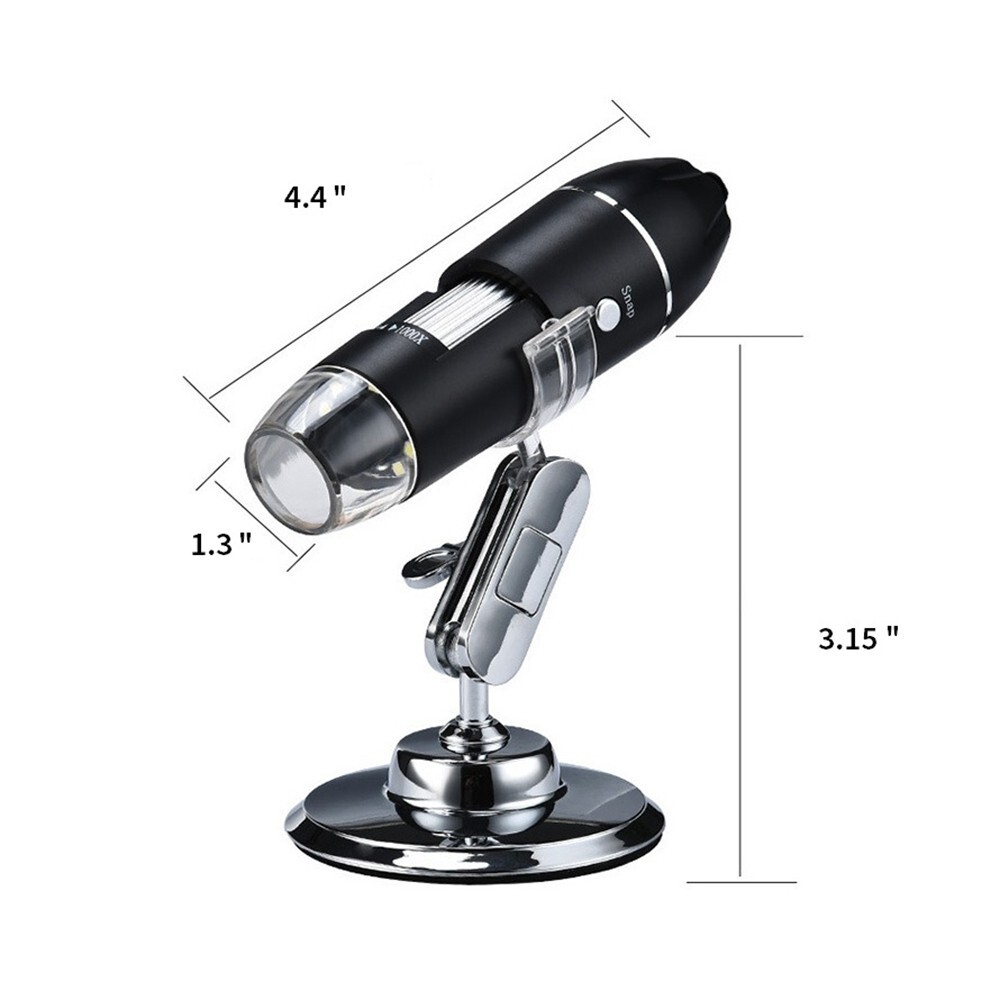 1600X Focus Microscope 3in1 HD Digital Microscope Electron USB Microscope