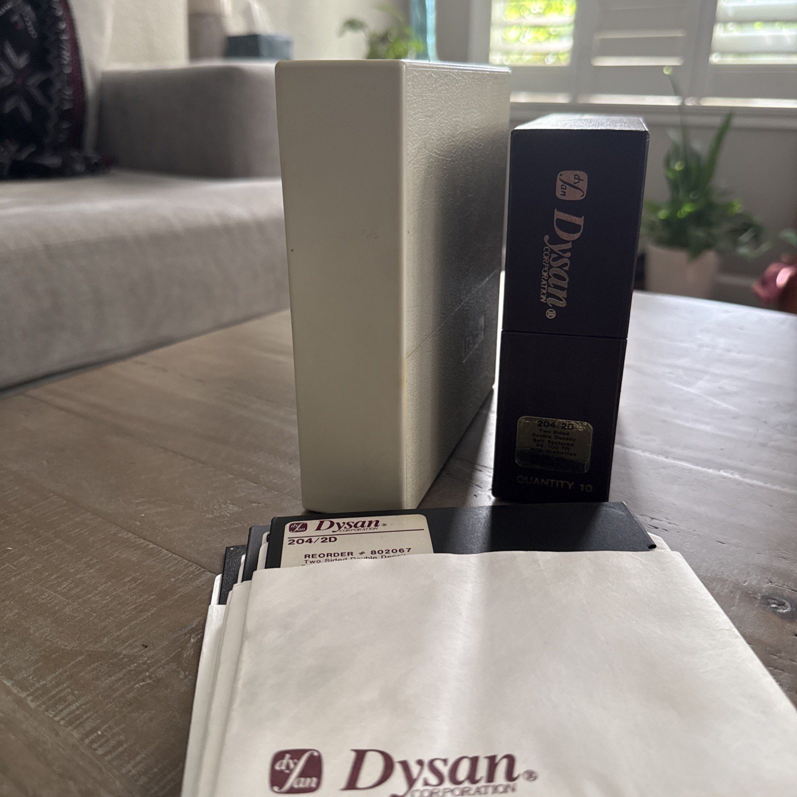 Vintage Lot Floppy Disk Hard Cases - Dysan 204/2D Soft Diskettes