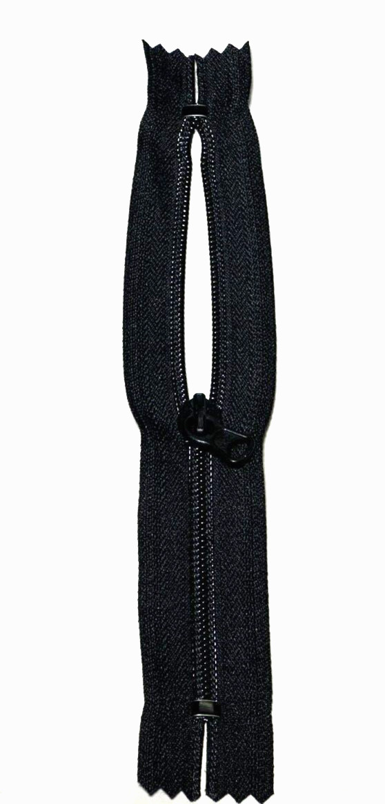 New YKK Nylon Coil Zippers Color Black 580 ** Pack Of 100 ** Length 8.0 inch
