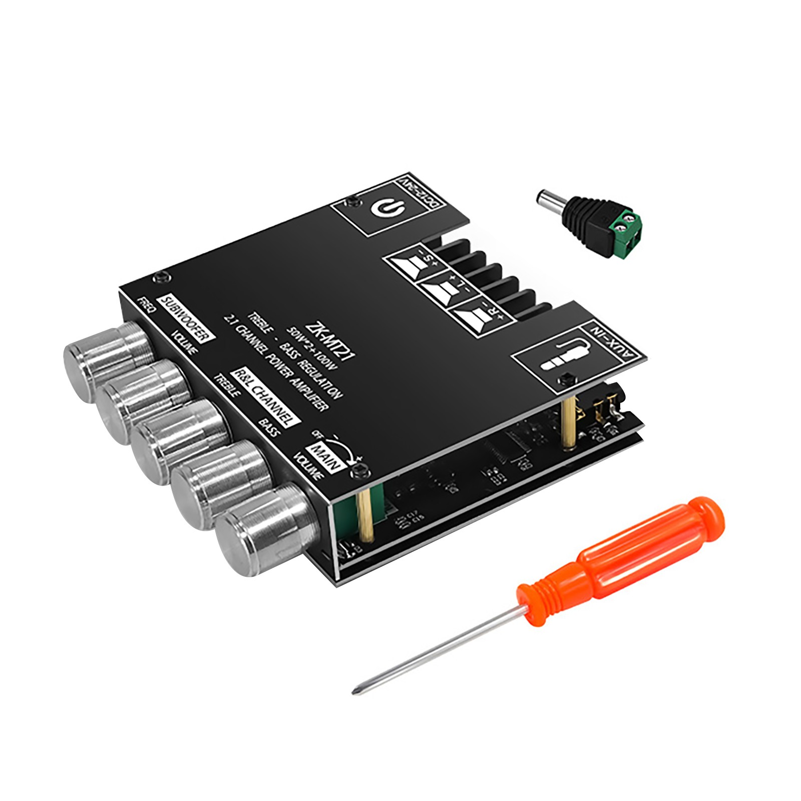 ZK-MT21 2x50W+100W Stereo Bluetooth 5.0 2.1Channel Digital Power Amplifier Board
