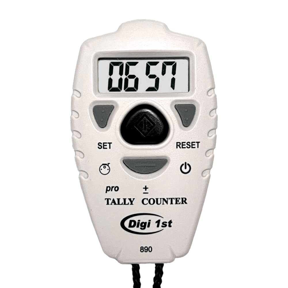 1-Pack TC-890 Digital Tally Counter, Electronic Up Down Clicker, Pitch, Lap