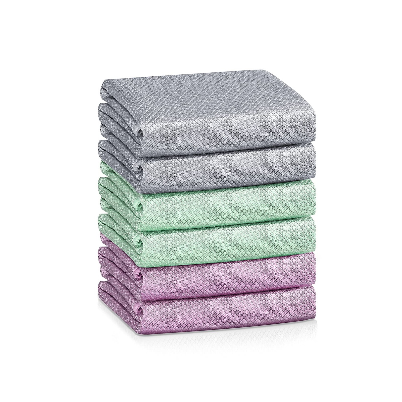 Fish Scale Streak Glass Window Car Mirror Microfiber Cleaning Cloth Cleaner C...