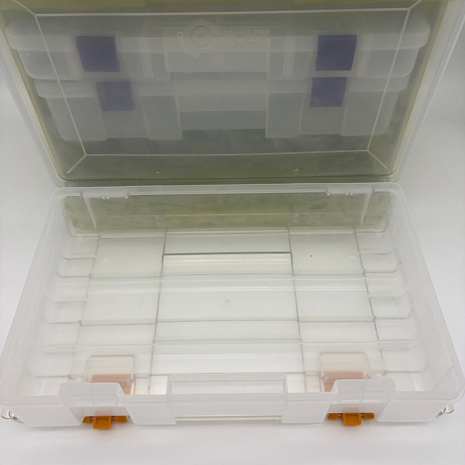 Creative Plano 1373 Multi-Tier Craft Scrapbook Storage Organizer 3 Clear Cases