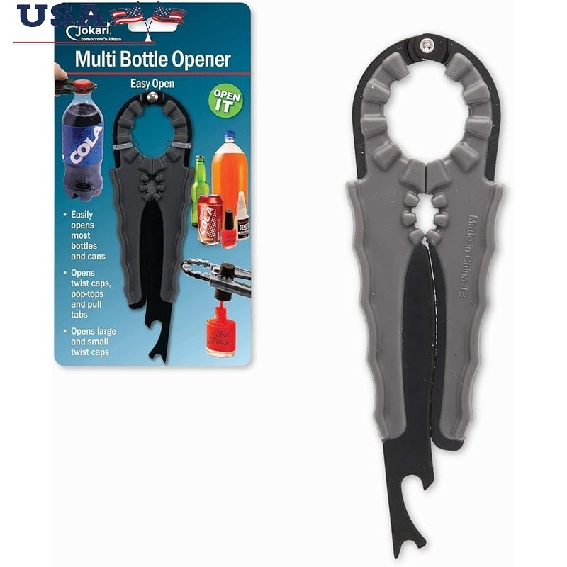 Ergonomic Jar Bottle Can Opener Multi Functional Tool Seniors Arthritis New