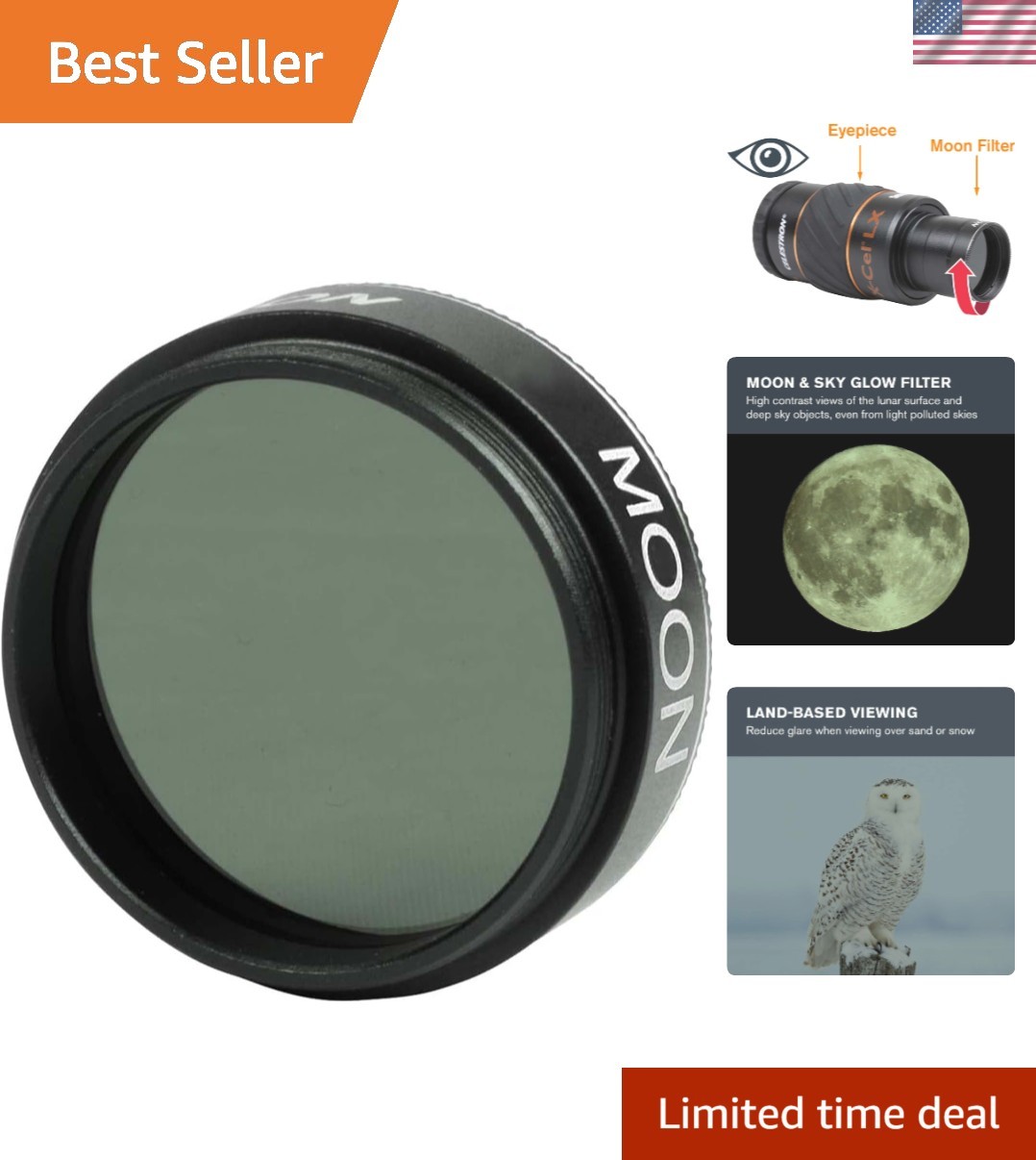Celestron 1.25-Inch Moon Filter: Optimize Your Lunar and Planetary Observations