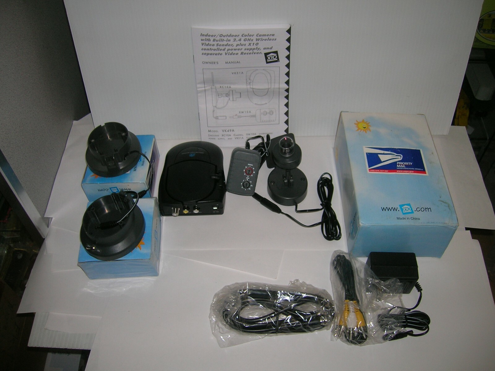 X10 VK49A INDOOR/OUT. COLOR CAMERA W/ WIRELESS S." SOLD FOR PARTS " LOT # 20966