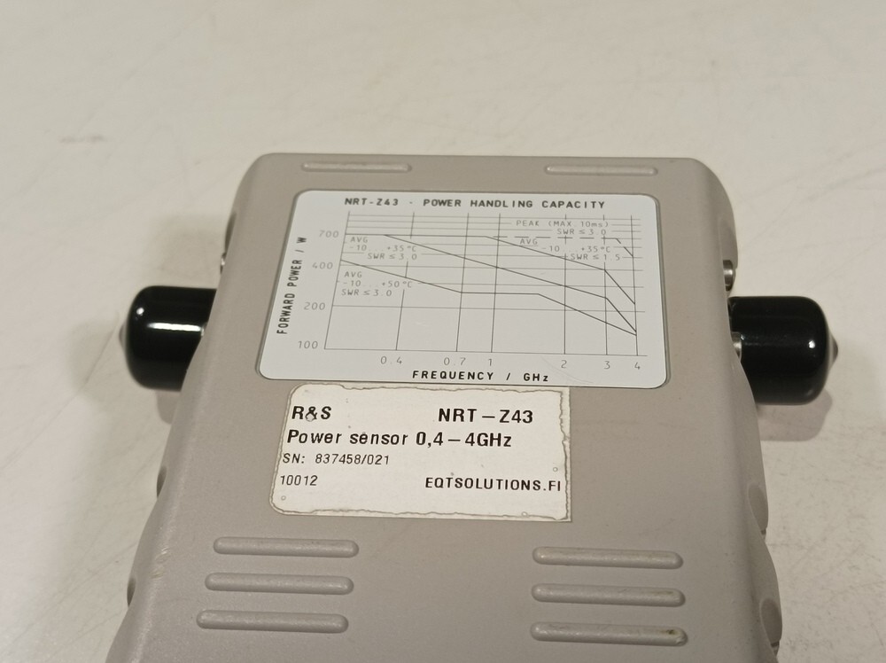 Rohde & Schwarz NRT, Power Reflection Meter + NRT-Z43 Directional Power Sensor