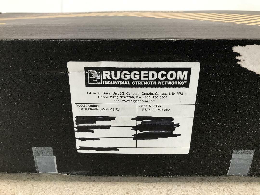 Ruggedcom Ethernet Switch RS1600-48-48-MM-MS-RJ NEW