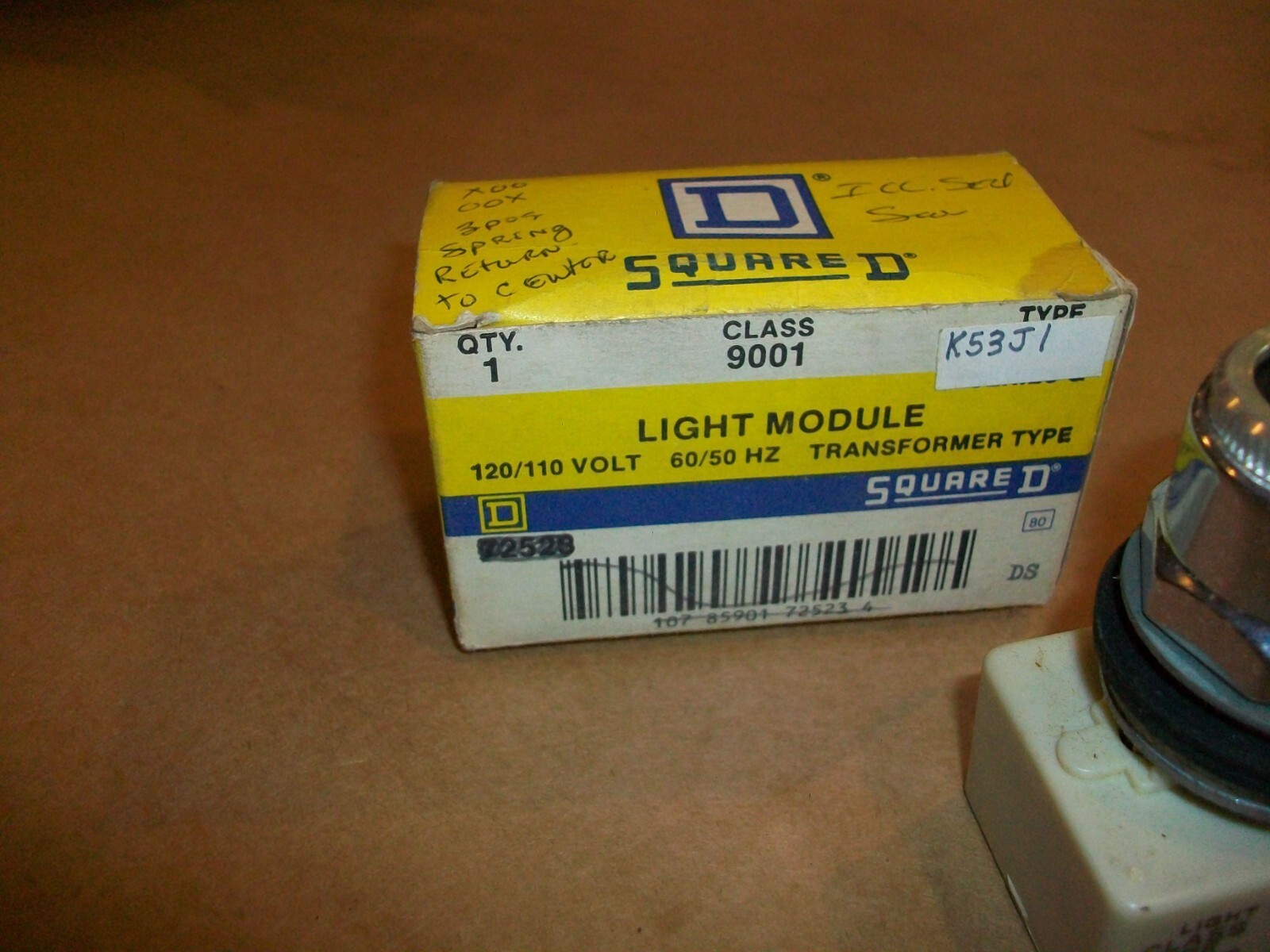 Square D Illuminated Selector Switch 9001 K53J1R NEW NO OPERATOR