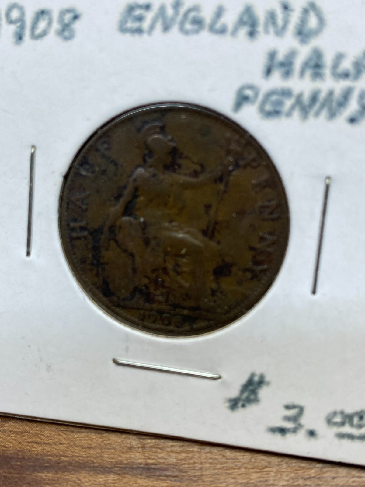 STORAGE UNIT FIND 1908 England Half Penny Coin