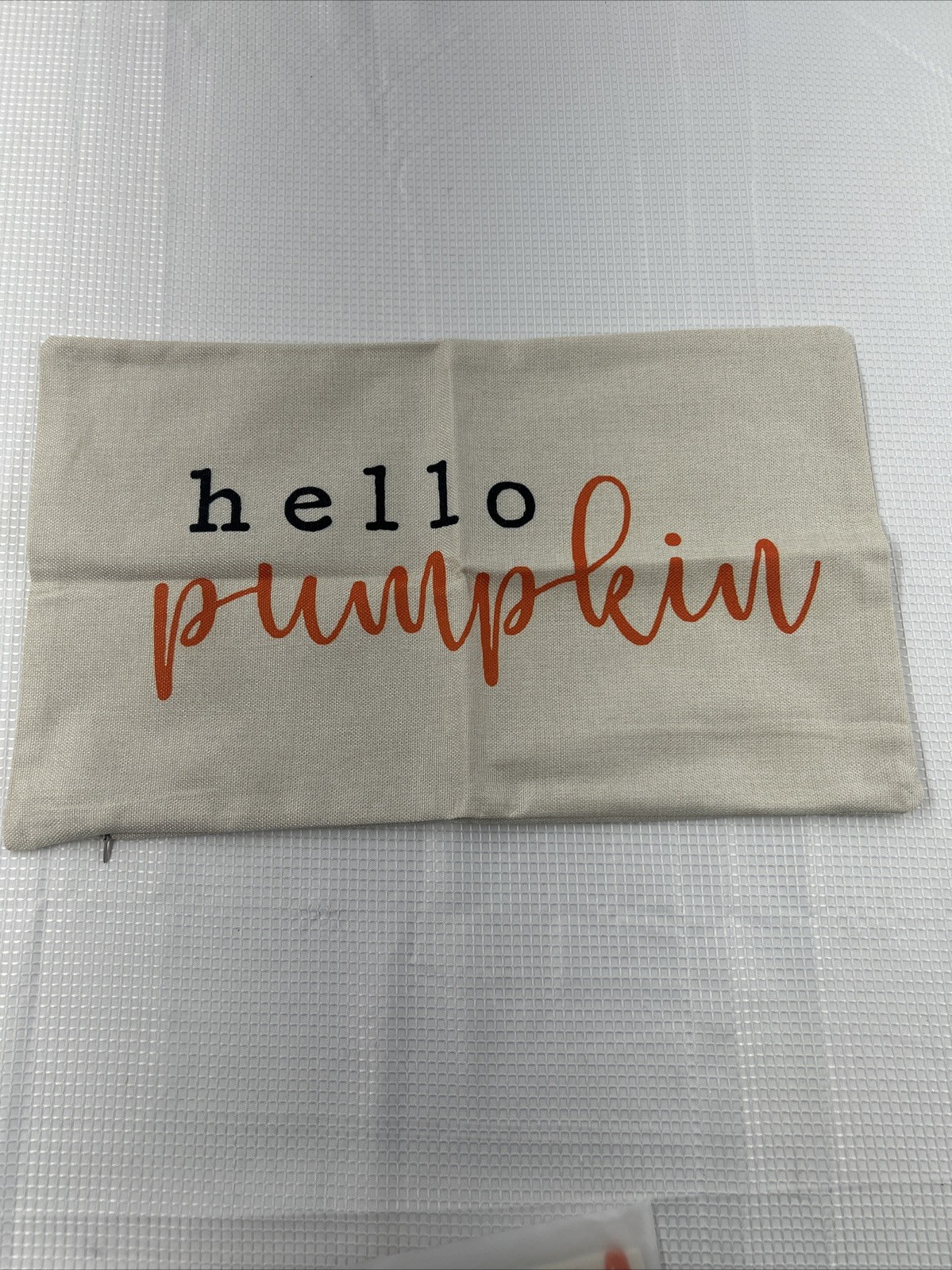 Set of 4  Hello Pumpkin   Throw Pillow Covers Autumn Harvest Hello Pumpkin 11x19